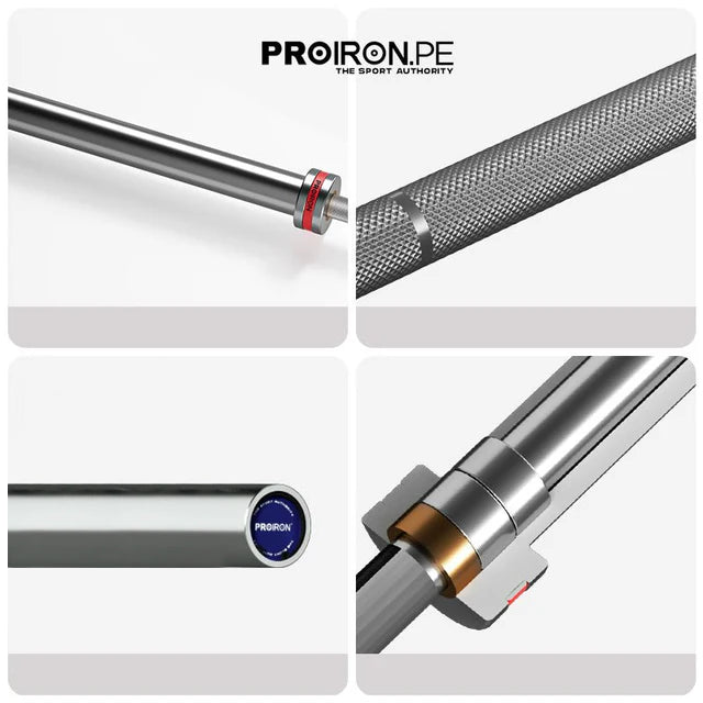 Barra Olímpica PRO 450kg - 50mm - 220cm - 8 bujes