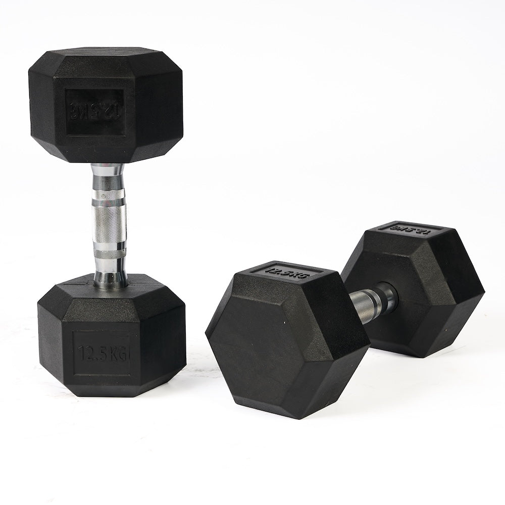 Mancuernas Hexagonales de Caucho (Par)