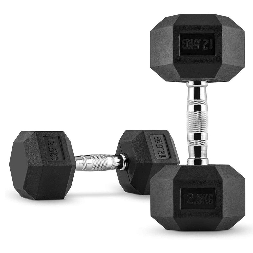 Mancuernas Hexagonales de Caucho (Par)