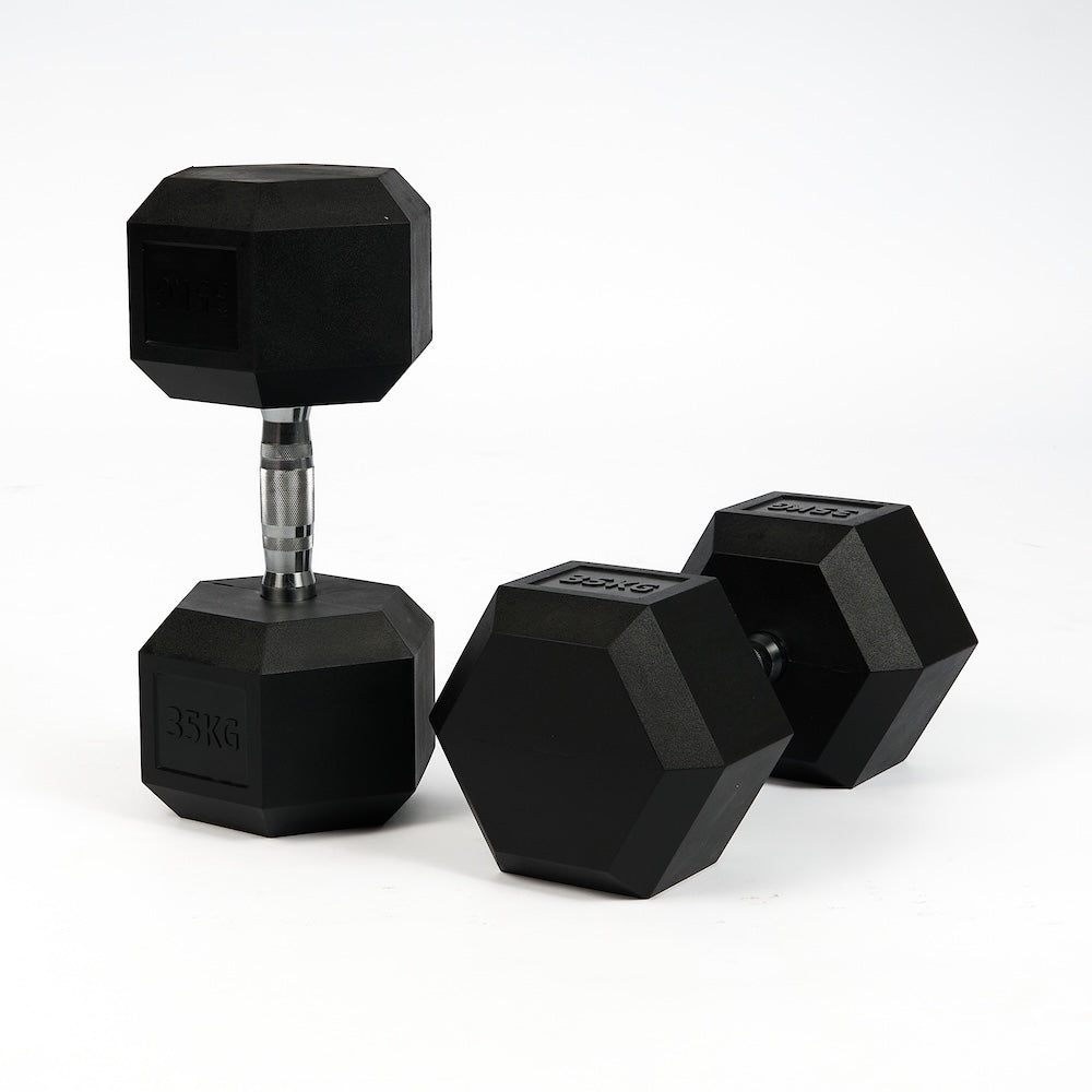 Mancuernas Hexagonales de Caucho (Par)