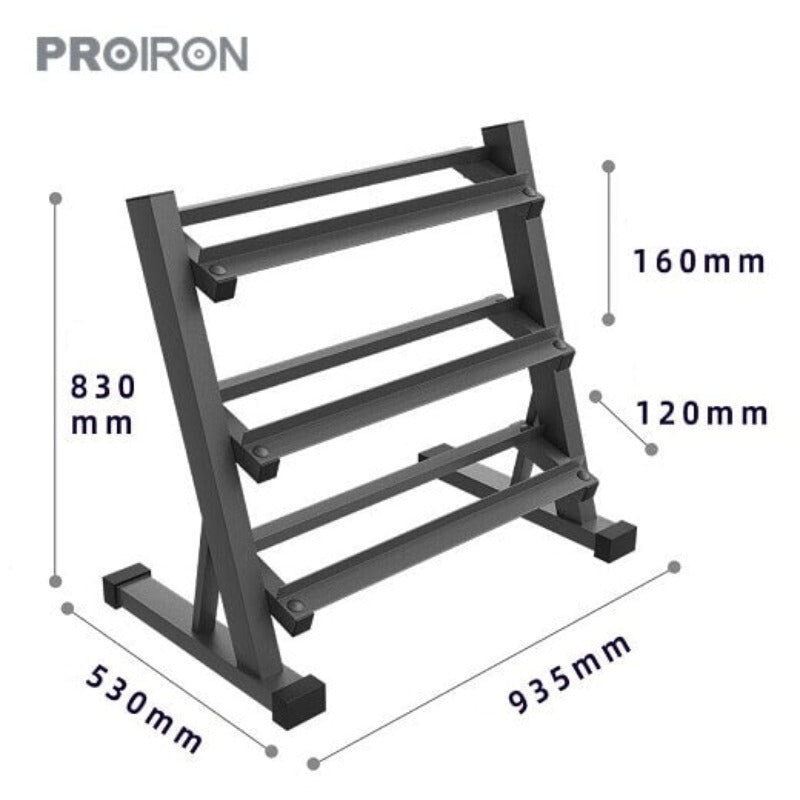 SETS DE HEXAGONALES DE CAUCHO + RACK - PROIRON PERU