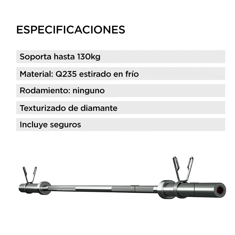 Barra Olímpica PRO 226kg - 50mm - 152cm