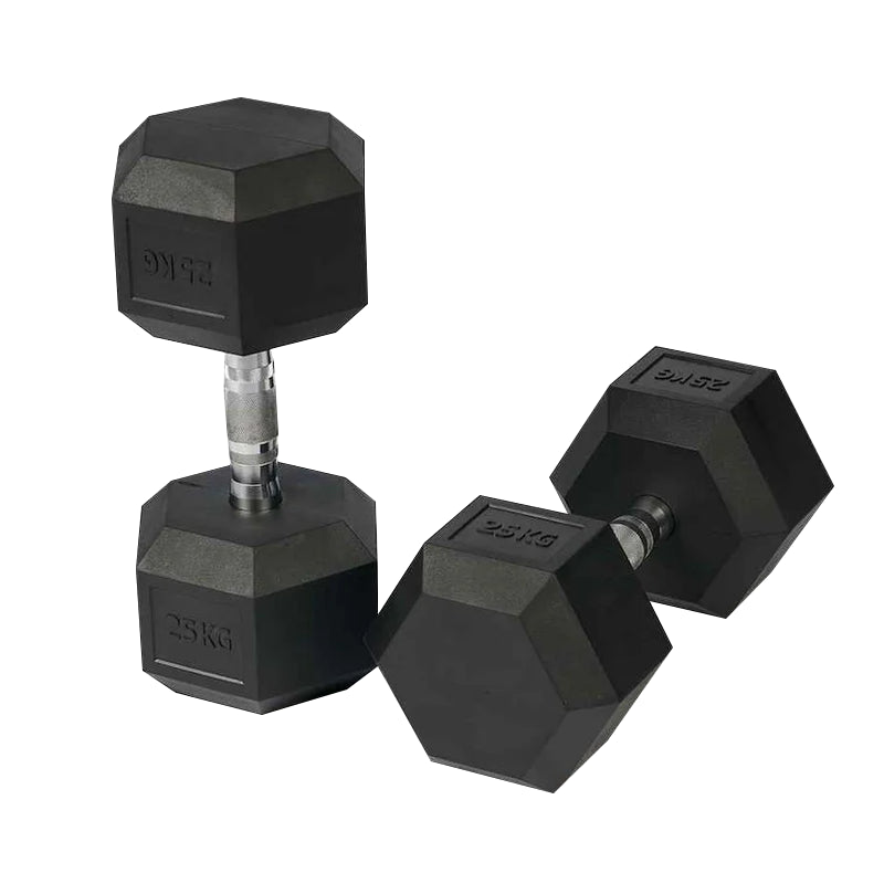 Mancuernas Hexagonales de Caucho (Par)