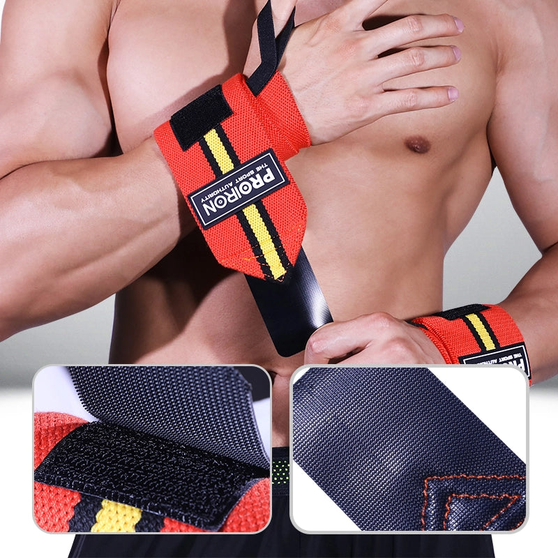 Muñequeras de Potencia para Levantamiento de Pesas (Par)