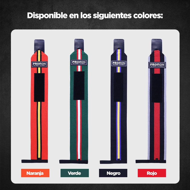 Muñequeras de Potencia para Levantamiento de Pesas (Par)