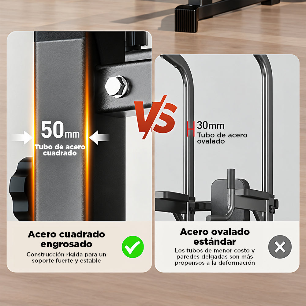 Estación para barra de dominadas