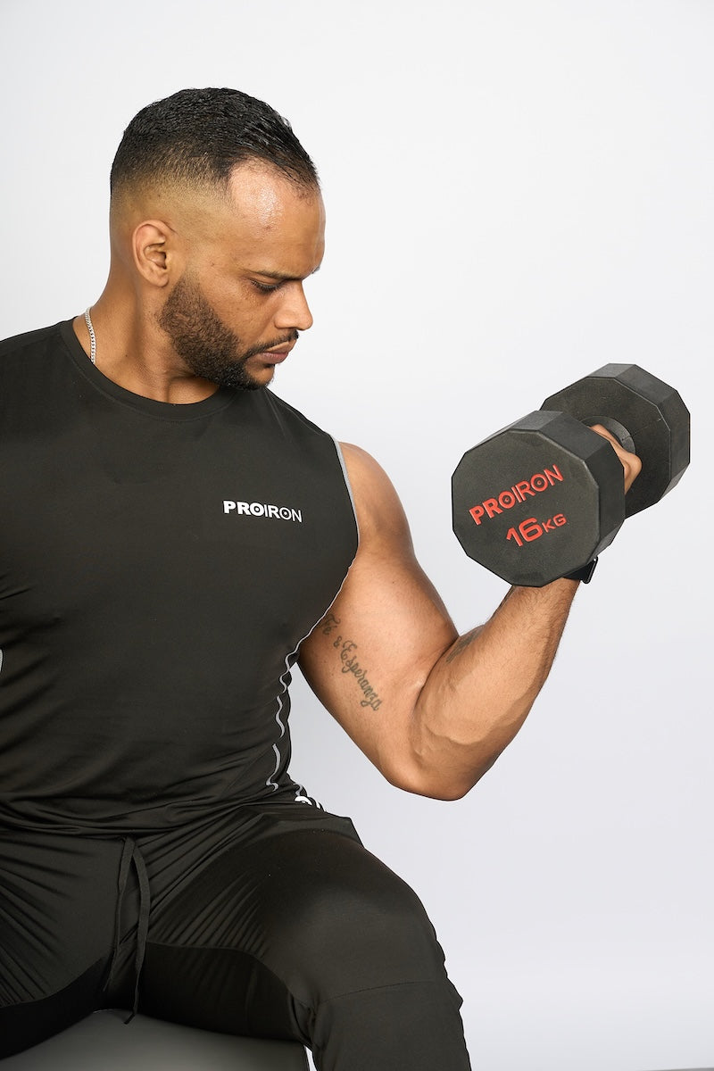 Mancuernas de Caucho Dodecagonal (Par)