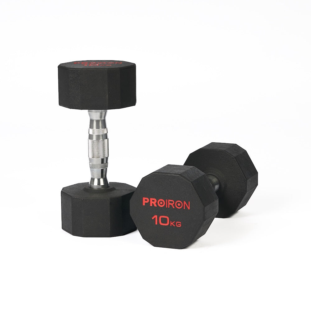 Mancuernas de Caucho Dodecagonal (Par)