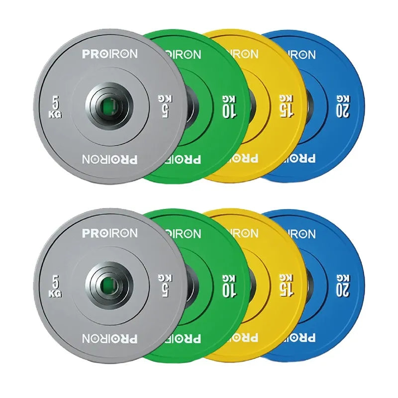 Discos Olímpicos Calibrados para Powerlifting de Caucho (Par)