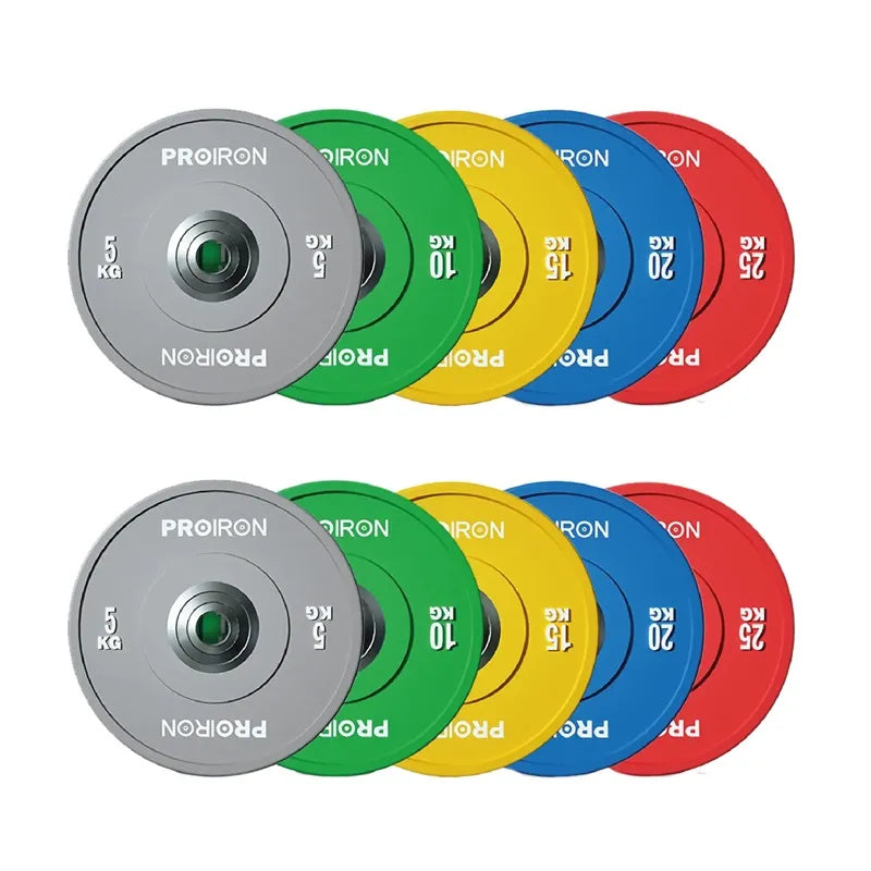 Discos Olímpicos Calibrados para Powerlifting de Caucho (Par)