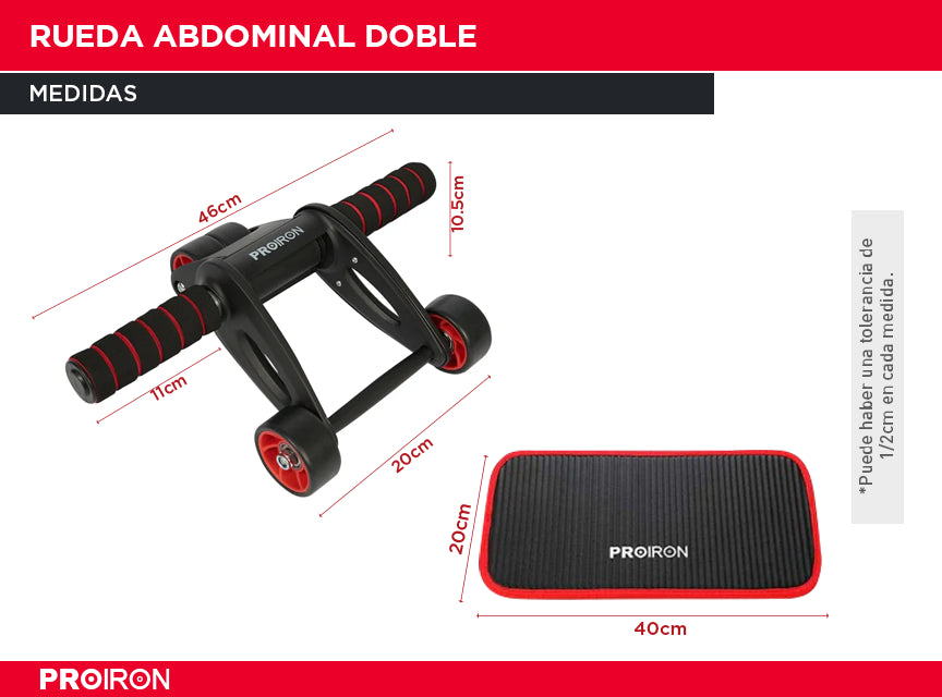 Rueda Abdominal Doble