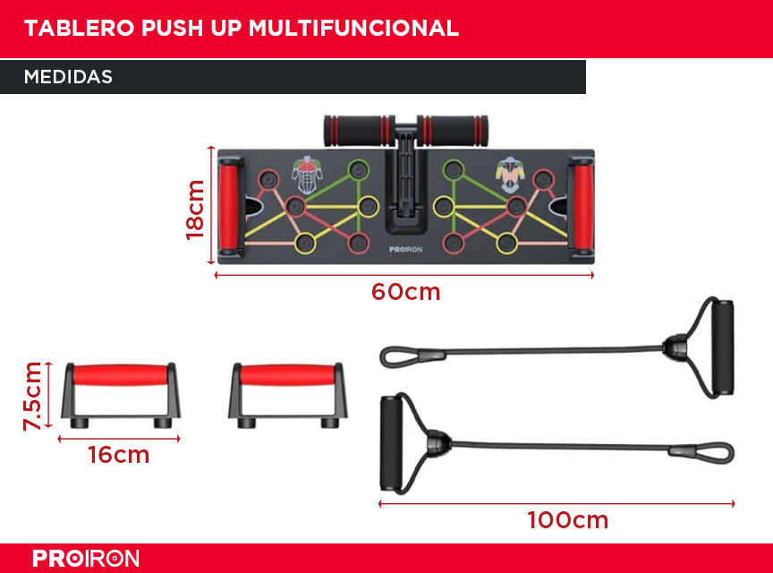 Tablero Push UP Multifuncional