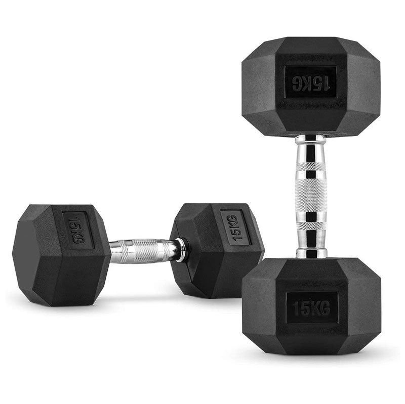 Mancuernas Hexagonales de Caucho (Par) - PROIRON PERU