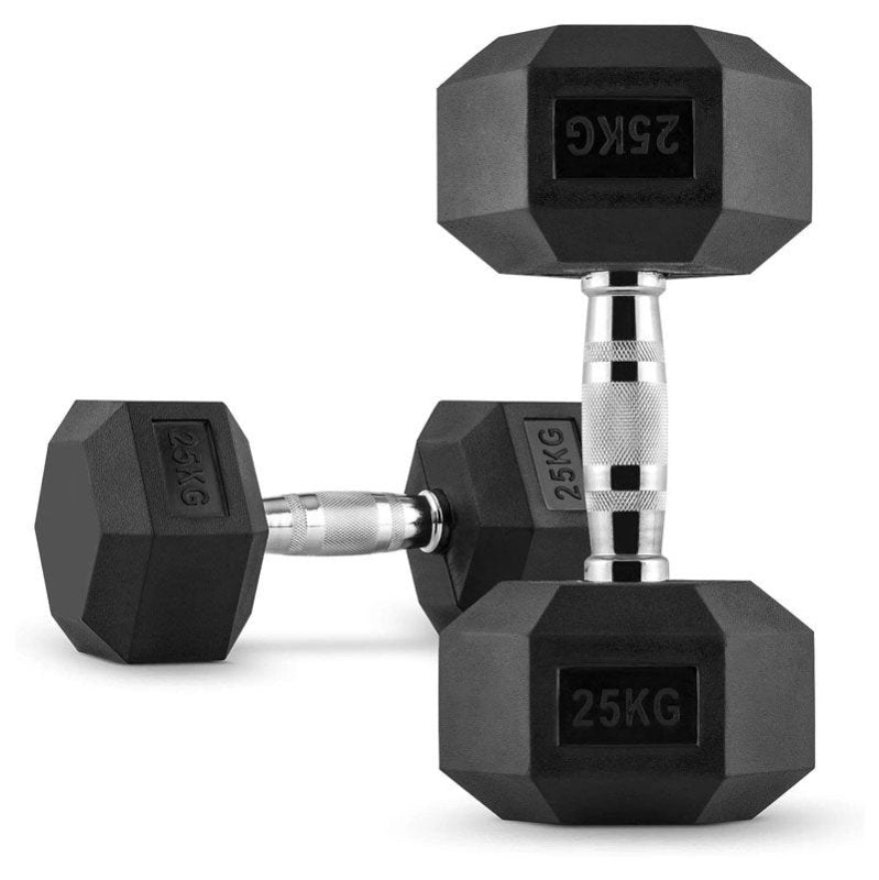 Mancuernas Hexagonales de Caucho (Par) - PROIRON PERU