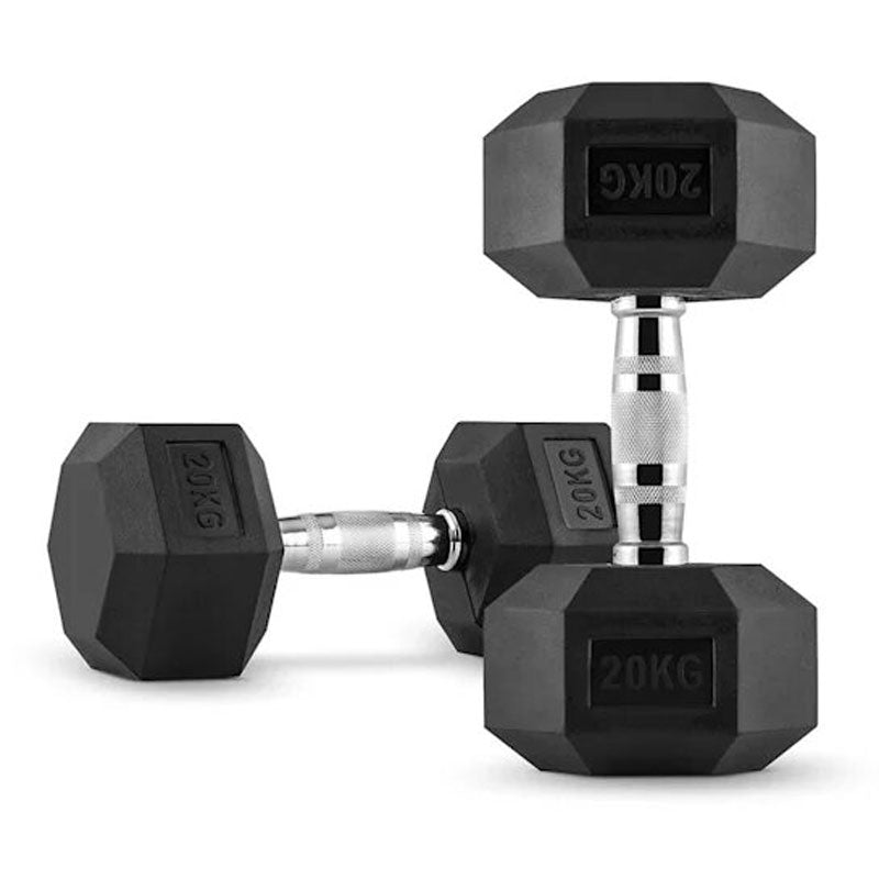 Mancuernas Hexagonales de Caucho (Par) - PROIRON PERU