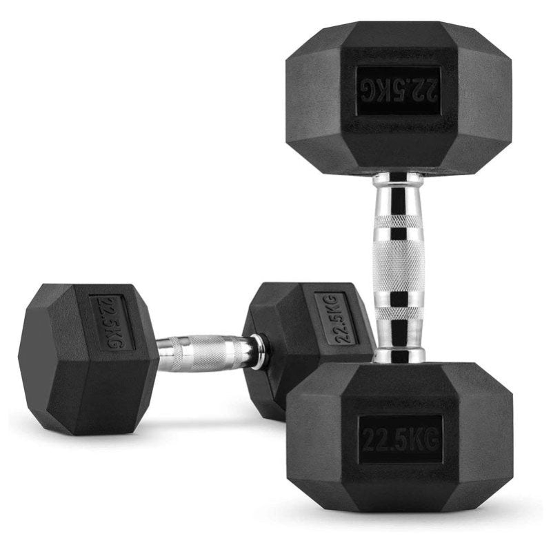 Mancuernas Hexagonales de Caucho (Par) - PROIRON PERU