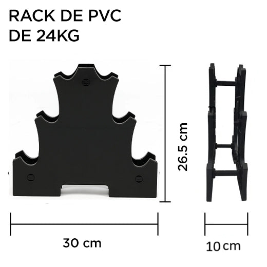 Rack de PVC de 3 niveles