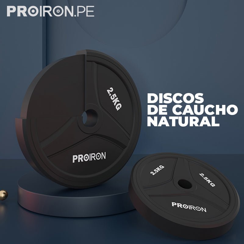 JUEGO DE MANCUERNAS DE CAUCHO AJUSTABLE - PROIRON PERU