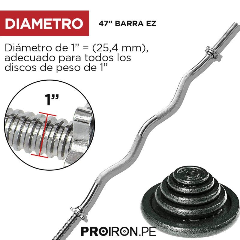 BARRA Z CROMADA 47" - PROIRON PERU