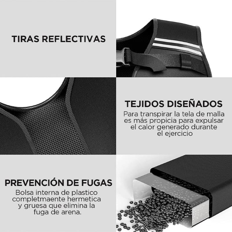 CHALECO CON PESO AJUSTABLE - PROIRON PERU