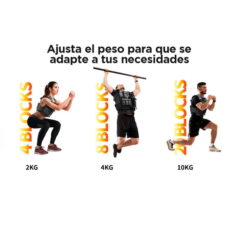 CHALECO CON PESO AJUSTABLE - PROIRON PERU