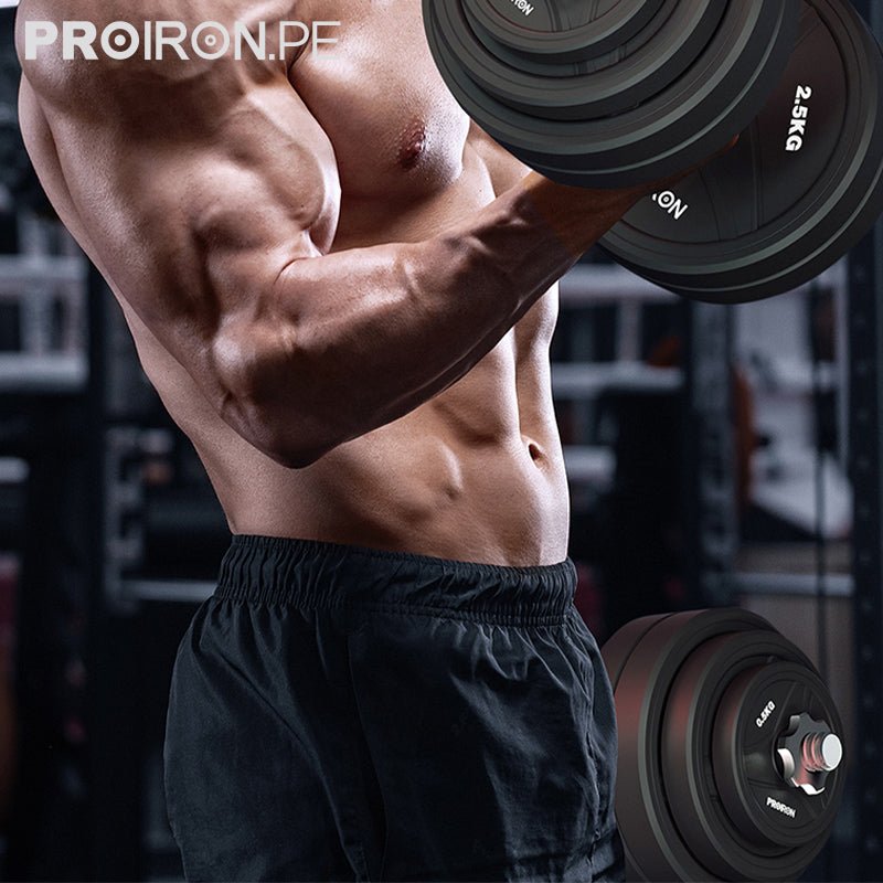 JUEGO DE MANCUERNAS DE CAUCHO AJUSTABLE - PROIRON PERU