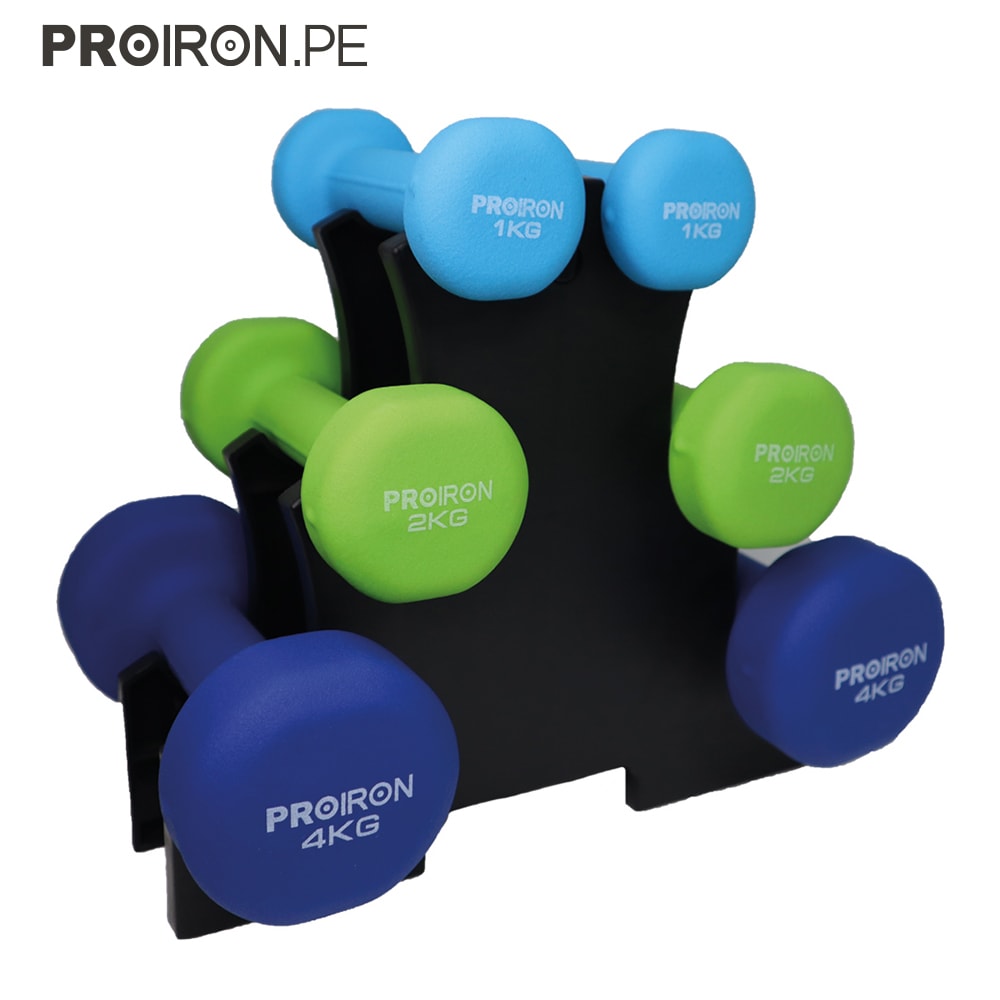 SETS DE NEOPRENO + RACK - PROIRON PERU