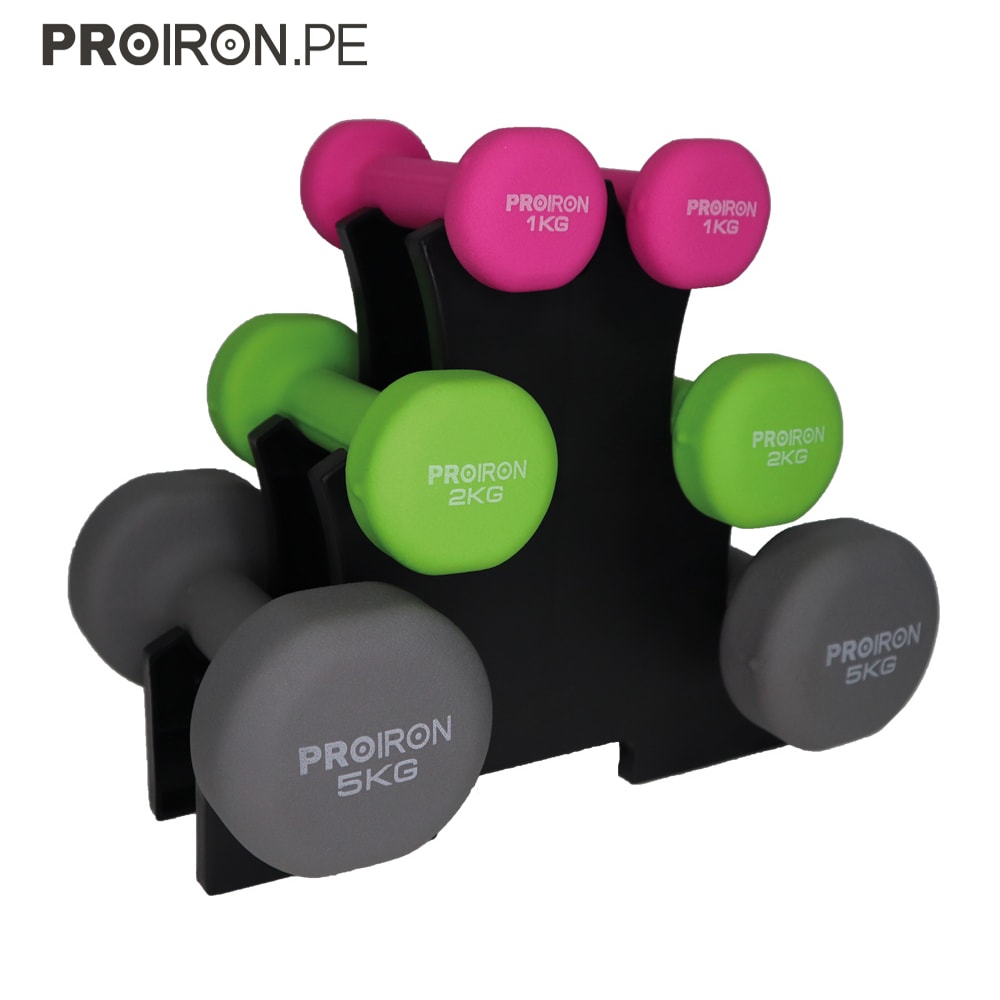 SETS DE NEOPRENO + RACK - PROIRON PERU
