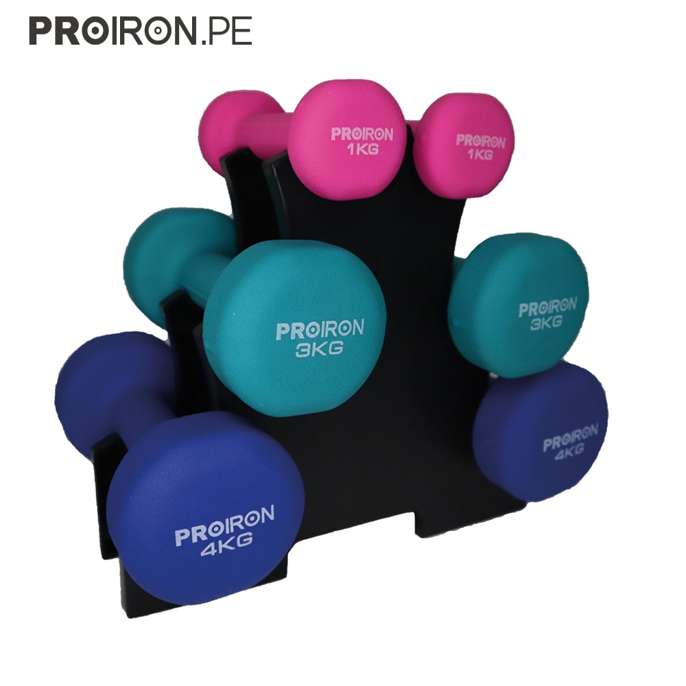 SETS DE NEOPRENO + RACK - PROIRON PERU