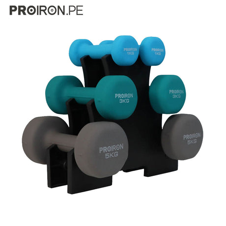 SETS DE NEOPRENO + RACK - PROIRON PERU