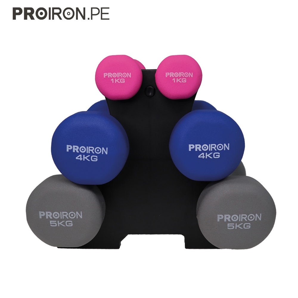 SETS DE NEOPRENO + RACK - PROIRON PERU