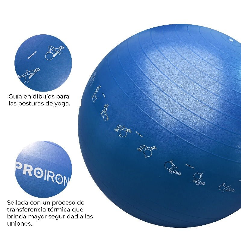 PELOTAS DE YOGA Y PILATES DE 65CM - PROIRON PERU