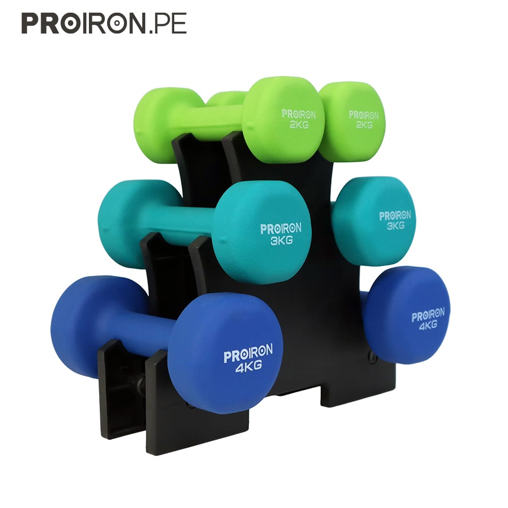 SETS DE NEOPRENO + RACK - PROIRON PERU