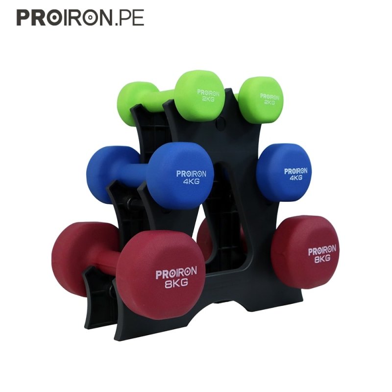 SETS DE NEOPRENO + RACK - PROIRON PERU