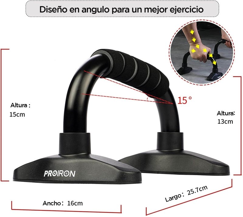 BARRAS PARA FLEXIONES PLANCHAS PUSH UP - PROIRON PERU