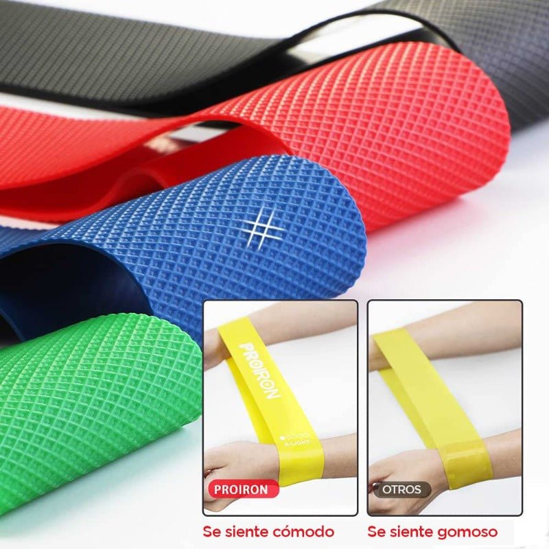 SET DE BANDAS DE RESISTENCIA DE LÁTEX CERRADAS - PROIRON PERU
