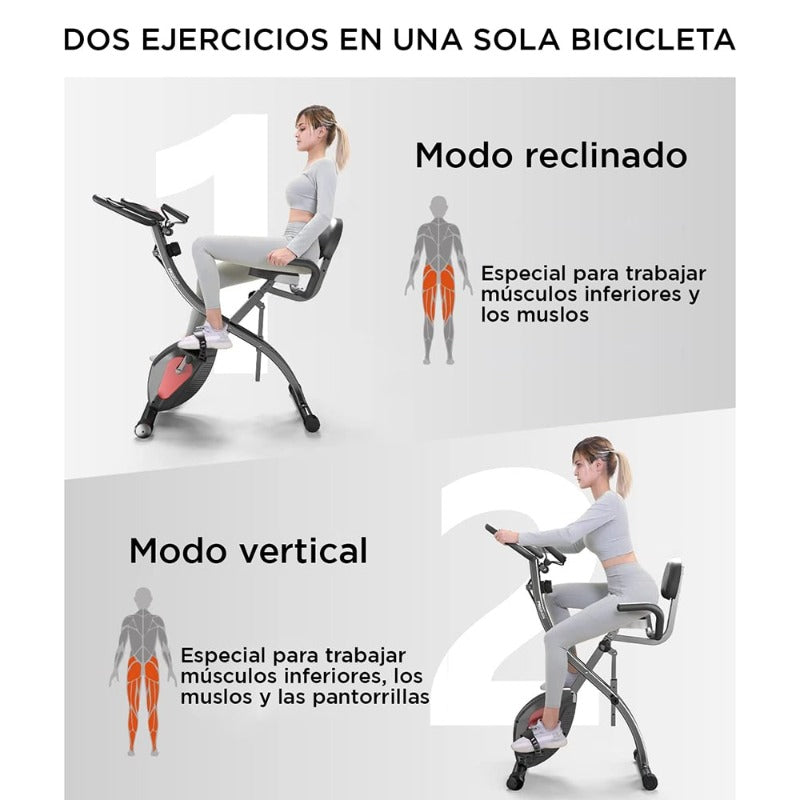 X-BIKE PRO-BICICLETA ESTÁTICA DIGITAL PLEGABLE - PROIRON PERU