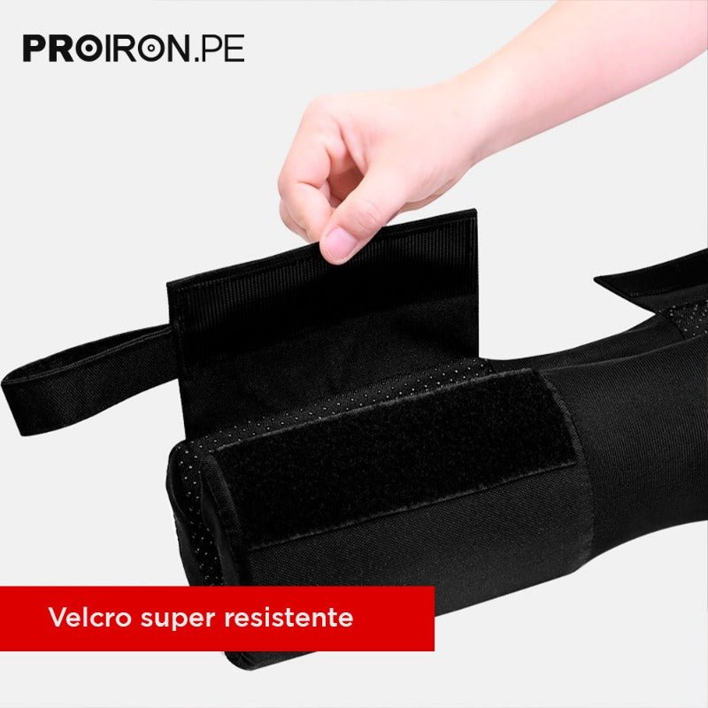 ALMOHADILLA PARA SENTADILLAS CON BARRA - NEGRO - PROIRON PERU