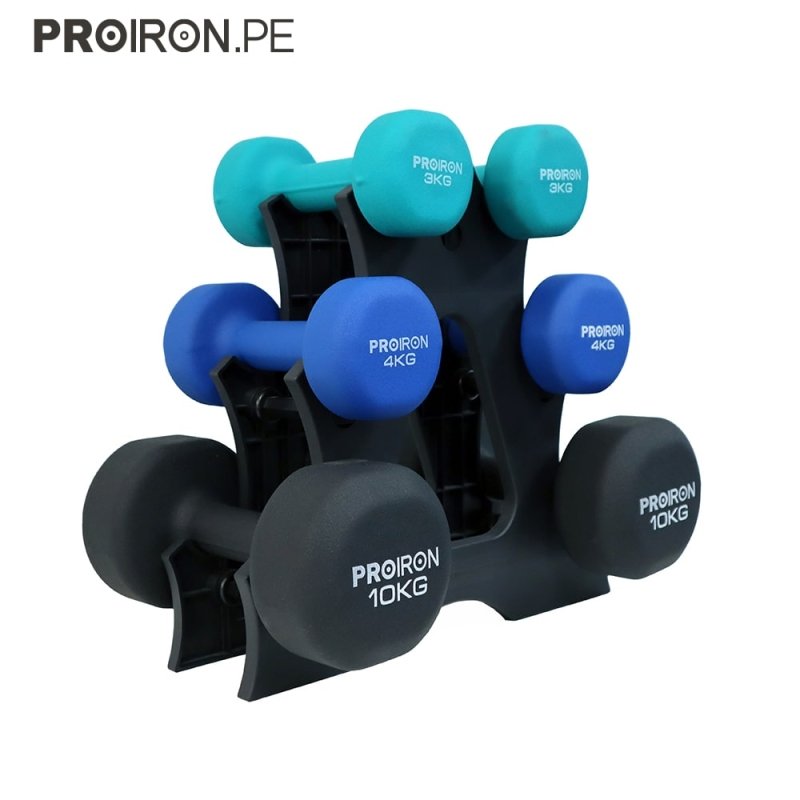 SETS DE NEOPRENO + RACK - PROIRON PERU