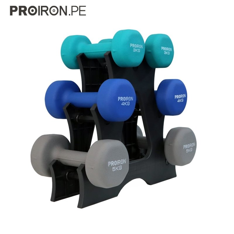 SETS DE NEOPRENO + RACK - PROIRON PERU