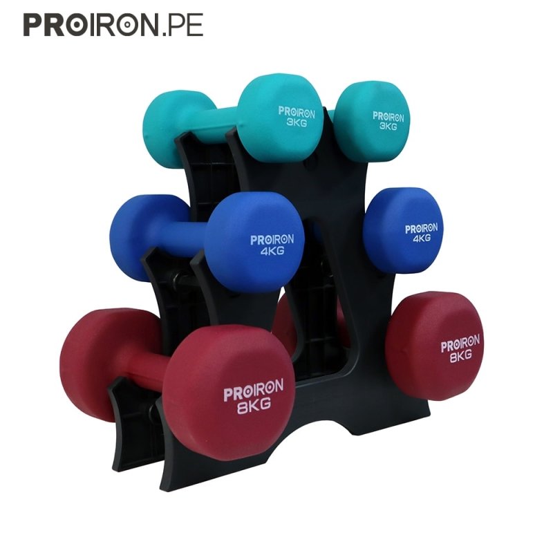 SETS DE NEOPRENO + RACK - PROIRON PERU