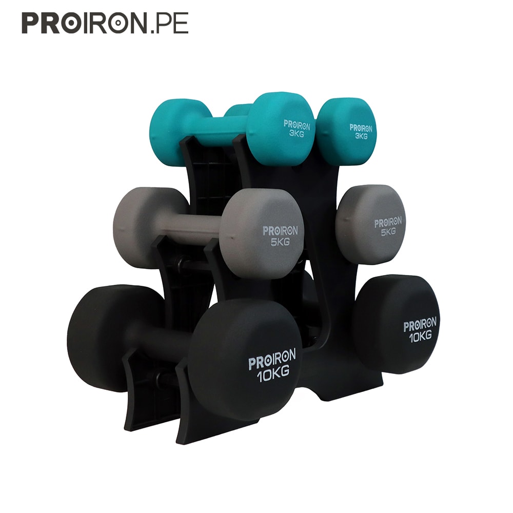 SETS DE NEOPRENO + RACK - PROIRON PERU