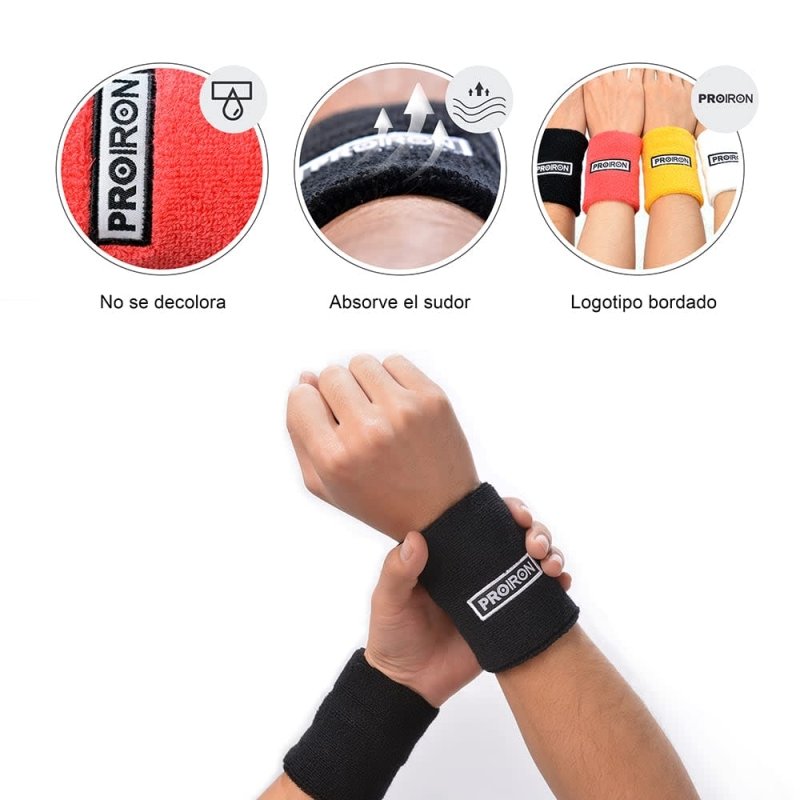 MUÑEQUERA DEPORTIVA ULTRA ABSORBENTE - PROIRON PERU