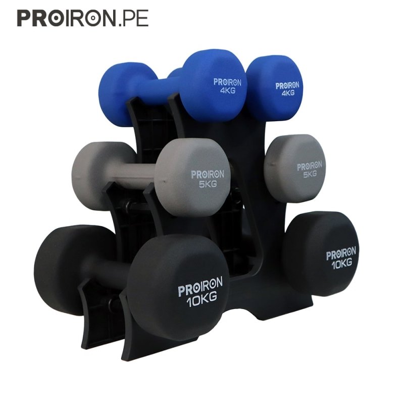 SETS DE NEOPRENO + RACK - PROIRON PERU