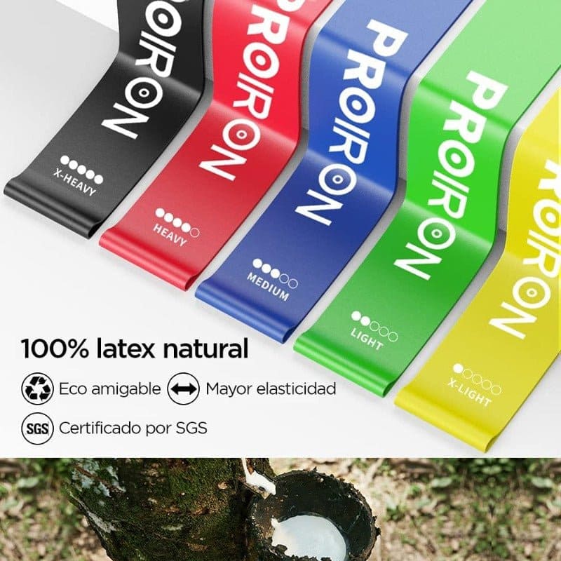 SET DE BANDAS DE RESISTENCIA DE LÁTEX CERRADAS - PROIRON PERU