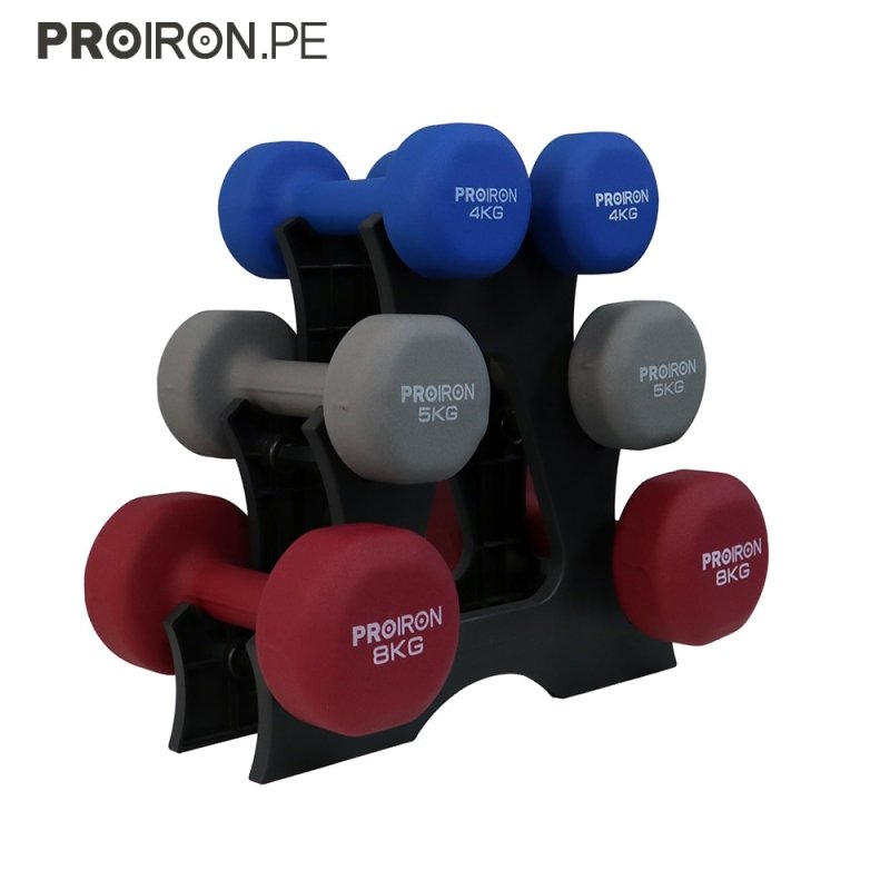 SETS DE NEOPRENO + RACK - PROIRON PERU