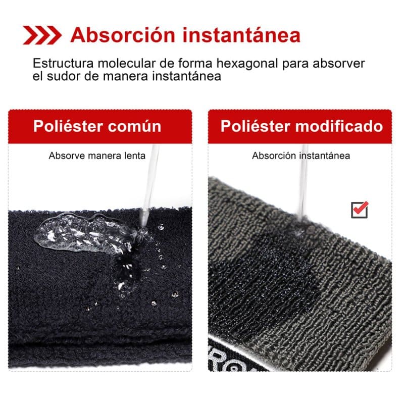 MUÑEQUERA DEPORTIVA ULTRA ABSORBENTE - PROIRON PERU