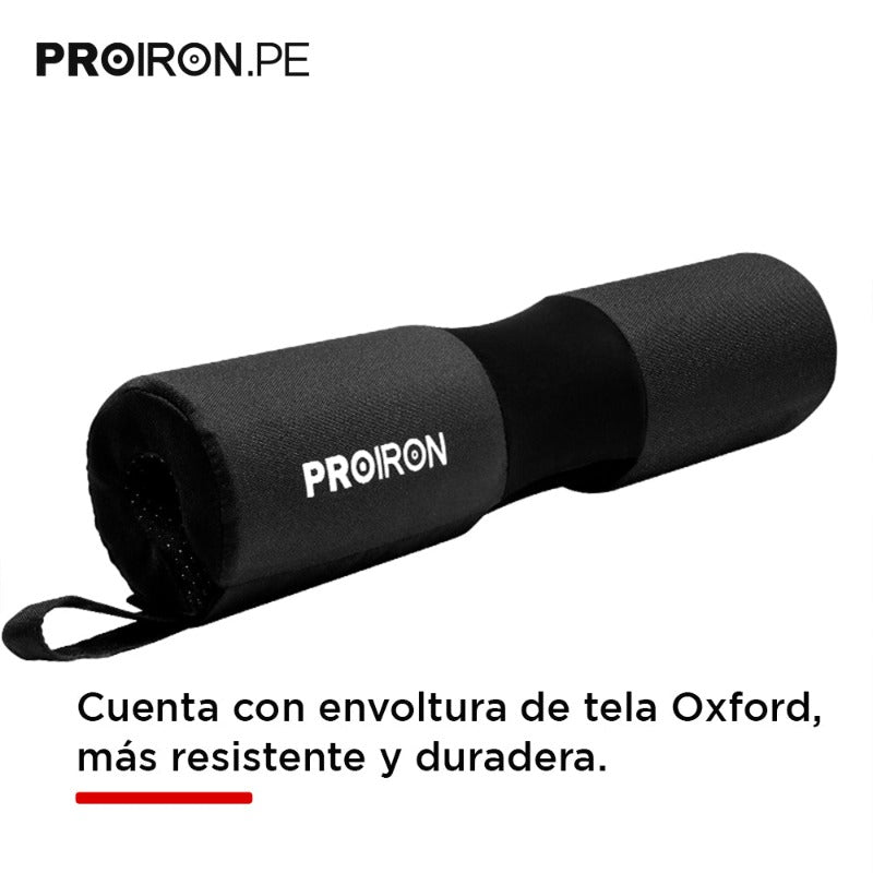 ALMOHADILLA PARA SENTADILLAS CON BARRA - NEGRO - PROIRON PERU
