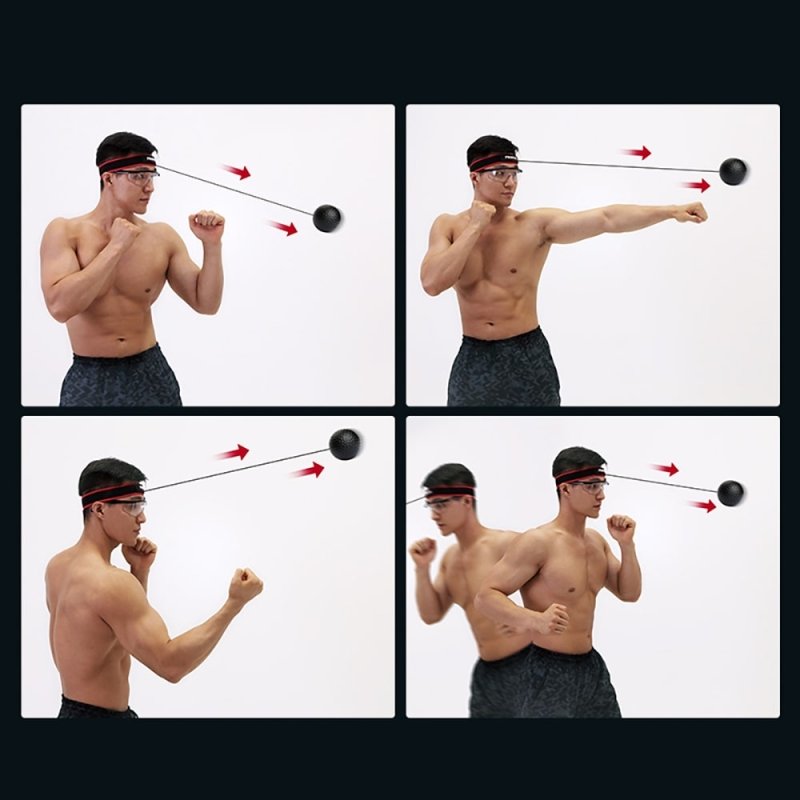 SET DE 4 REFLEX SPEEDBALLS PARA ENTRENAMIENTO DE BOXEO Y MMA - PROIRON PERU
