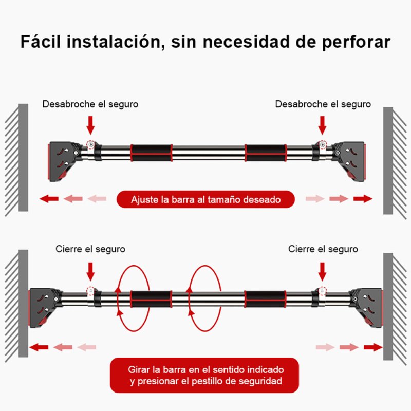 BARRA PULL UP PARA DOMINADAS - PROIRON PERU